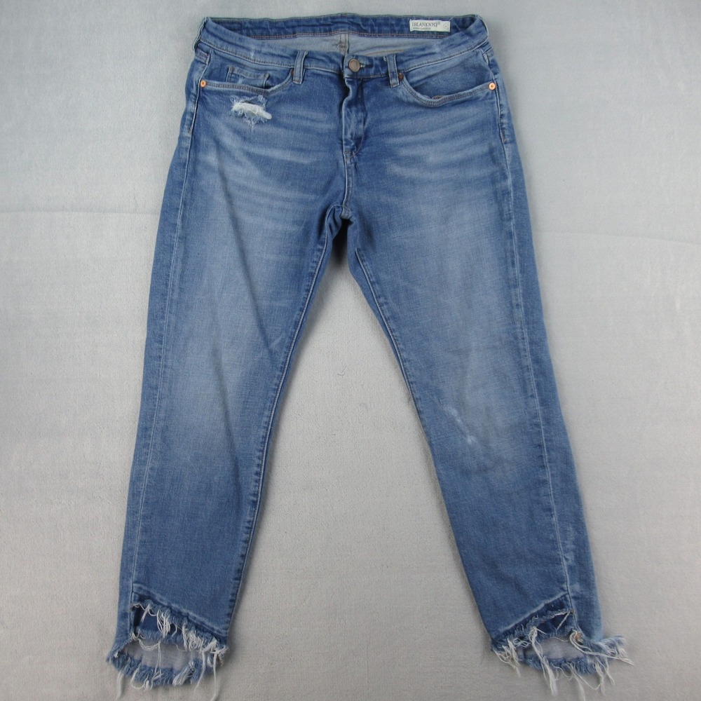 BlankNYC Skinny Classique Distressed‎ Frayed Hem Jeans Blue 18C-1634 Size 31